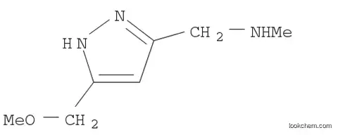 Molecular Structure of 1027754-60-4 (1-(5-(methoxymethyl)-1H-pyrazol-3-yl)-N-methylmethanamine)